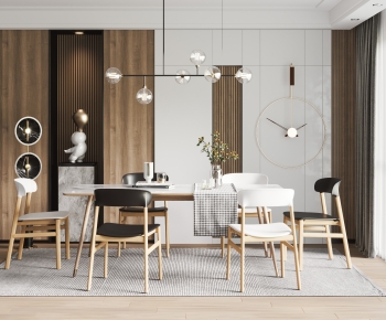 Nordic Style Dining Table And Chairs-ID:503751042