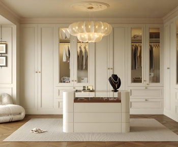 Modern Clothes Storage Area-ID:617866041