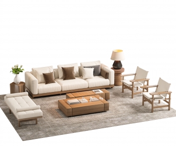 New Chinese Style Sofa Combination-ID:291930917