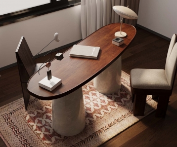 Modern Computer Desk And Chair-ID:689709909