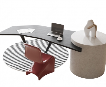 Modern Computer Desk And Chair-ID:462106942