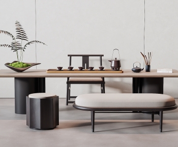 New Chinese Style Tea Tables And Chairs-ID:708435069