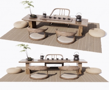 New Chinese Style Tea Tables And Chairs-ID:469578038