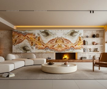 Wabi-sabi Style A Living Room-ID:452370643