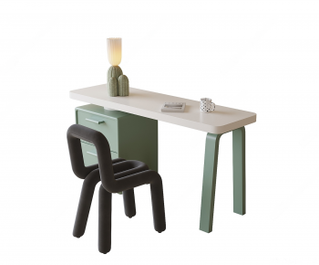 Modern Computer Desk And Chair-ID:223474986