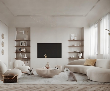 Modern A Living Room-ID:265314103