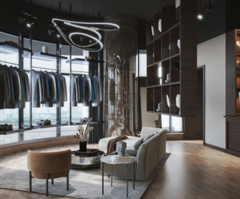 Modern Clothes Storage Area-ID:823100094