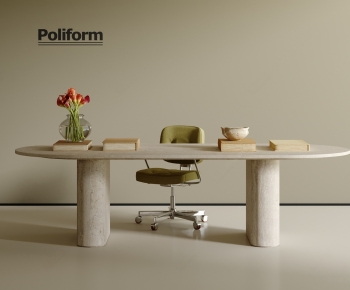 Modern Computer Desk And Chair-ID:324949989