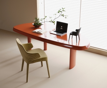 Modern Computer Desk And Chair-ID:113792906