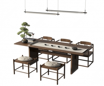 New Chinese Style Tea Tables And Chairs-ID:371549119