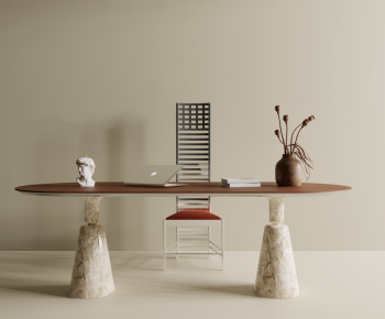 Modern Computer Desk And Chair-ID:503401993