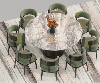 New Chinese Style Dining Table And Chairs-ID:671657095