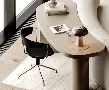 Modern Computer Desk And Chair-ID:316128971