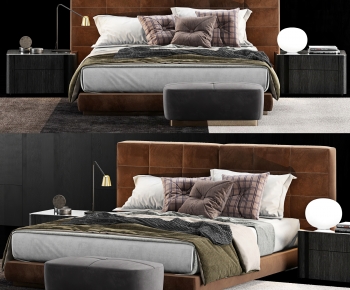 Modern Double Bed-ID:971554993
