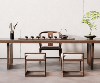 New Chinese Style Tea Tables And Chairs-ID:196516049