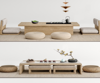 Japanese Style Tea Tables And Chairs-ID:643095974