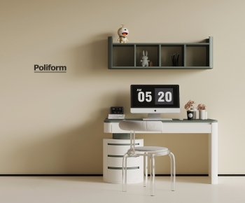 Modern Computer Desk And Chair-ID:628089908