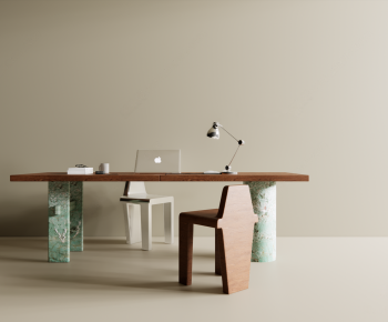 Modern Computer Desk And Chair-ID:458189018
