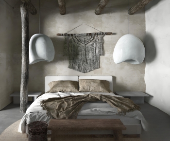 Wabi-sabi Style Bedroom-ID:491461045