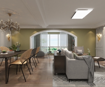 French Style A Living Room-ID:519926079