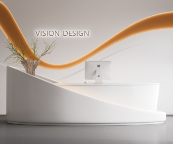 Modern Reception Desk-ID:648204094