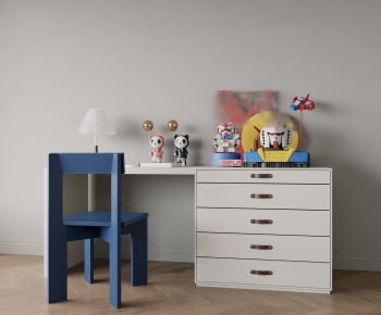 Modern Computer Desk And Chair-ID:626974119