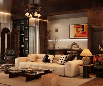 Modern A Living Room-ID:234931957