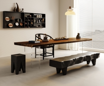 New Chinese Style Tea Tables And Chairs-ID:341986892