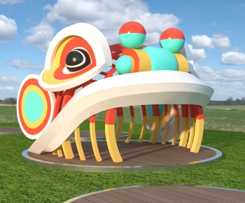 Modern Park Landscape-ID:461741923