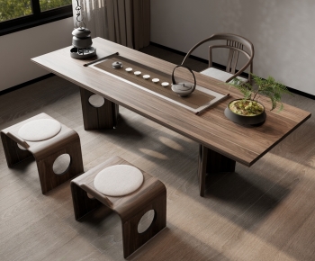 New Chinese Style Tea Tables And Chairs-ID:156493904