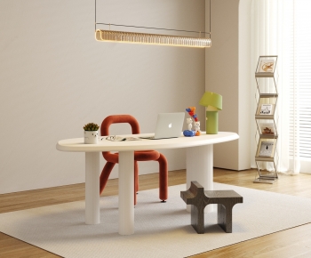 Modern Computer Desk And Chair-ID:565562015