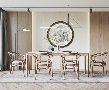 New Chinese Style Dining Table And Chairs-ID:228836064