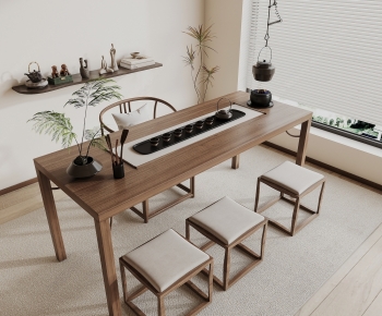 New Chinese Style Tea Tables And Chairs-ID:651743895