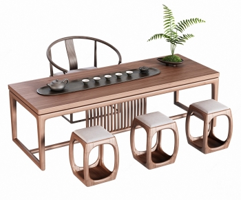 New Chinese Style Tea Tables And Chairs-ID:943396094