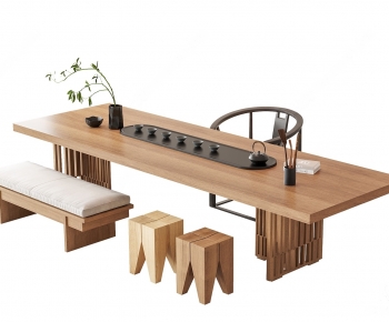 New Chinese Style Tea Tables And Chairs-ID:761683943