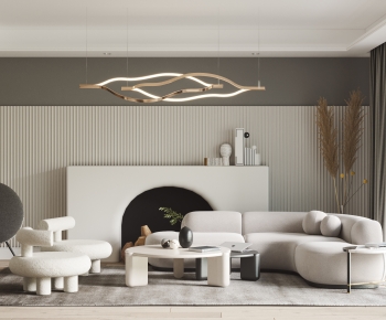 Modern A Living Room-ID:858371972