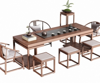 New Chinese Style Tea Tables And Chairs-ID:954528096