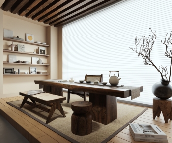 Wabi-sabi Style Tea House-ID:828136926