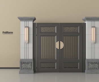 New Chinese Style Gate-ID:466434967
