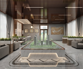 Modern Real Estate Sales Office-ID:542886976