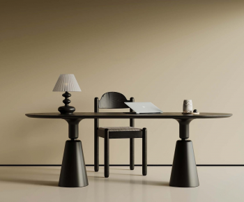 French Style Computer Desk And Chair-ID:792462118