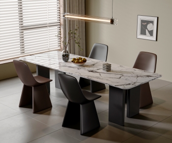 Modern Dining Table And Chairs-ID:351120953