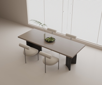 Modern Dining Table And Chairs-ID:380458815