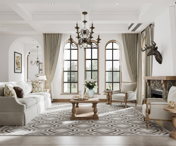 American Style A Living Room-ID:655050368