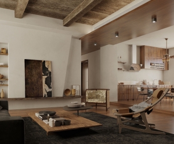 Wabi-sabi Style A Living Room-ID:448488952