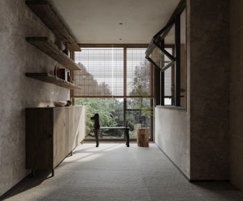 Wabi-sabi Style Hallway-ID:777234084