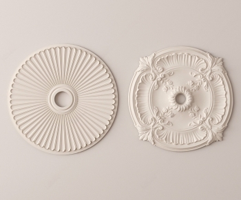 European Style Plaster Carved Top Plate-ID:652004964