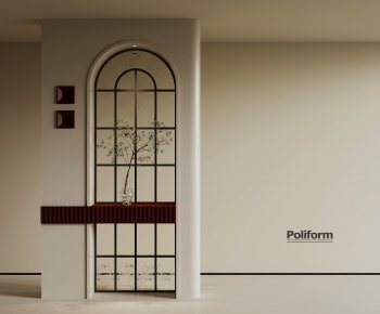 French Style Glass Screen Partition-ID:288130046