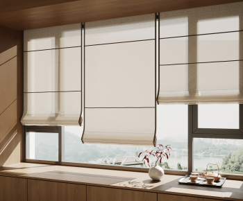 New Chinese Style Roman Curtain-ID:519227986