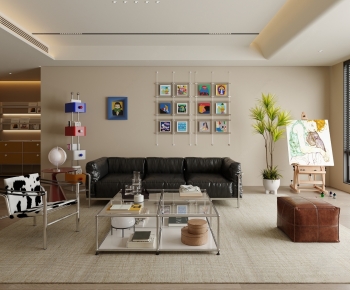 Modern A Living Room-ID:675239099